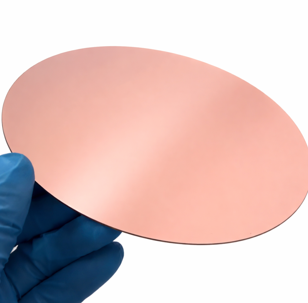 Copper-Coated Silicon Wafers (Cu/Ti on Si (100))