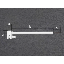 Platinum L-shape Electrode Holder (PTFE)