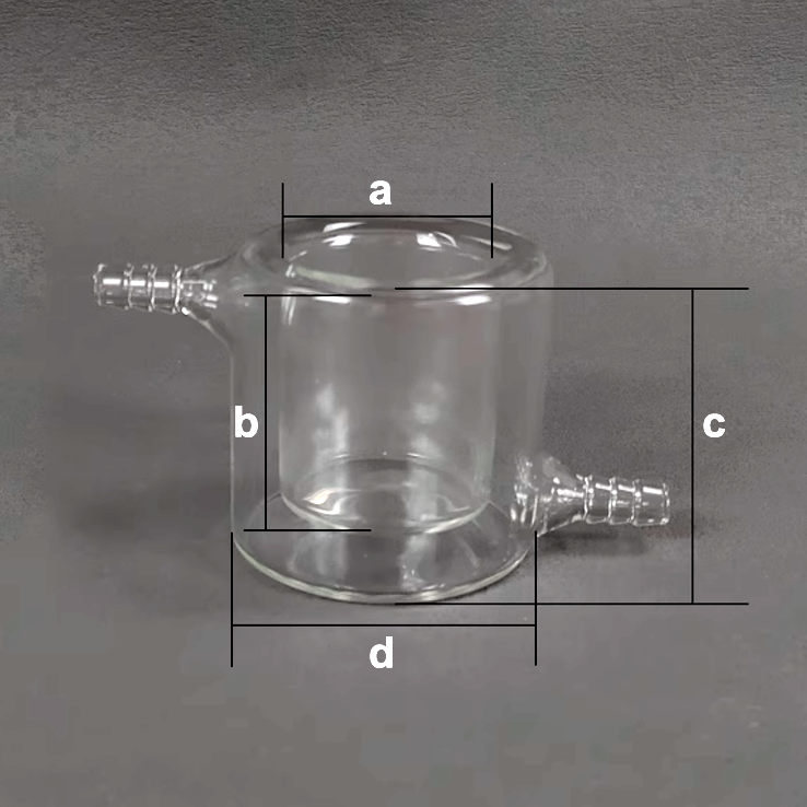 Borosilicate glass Electrochemical Cell with Water Bath, Sealed/Unsealed