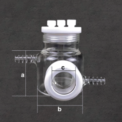 Borosilicate glass Optical Electrochemical Cell with Water Bath, Sealed/Unsealed