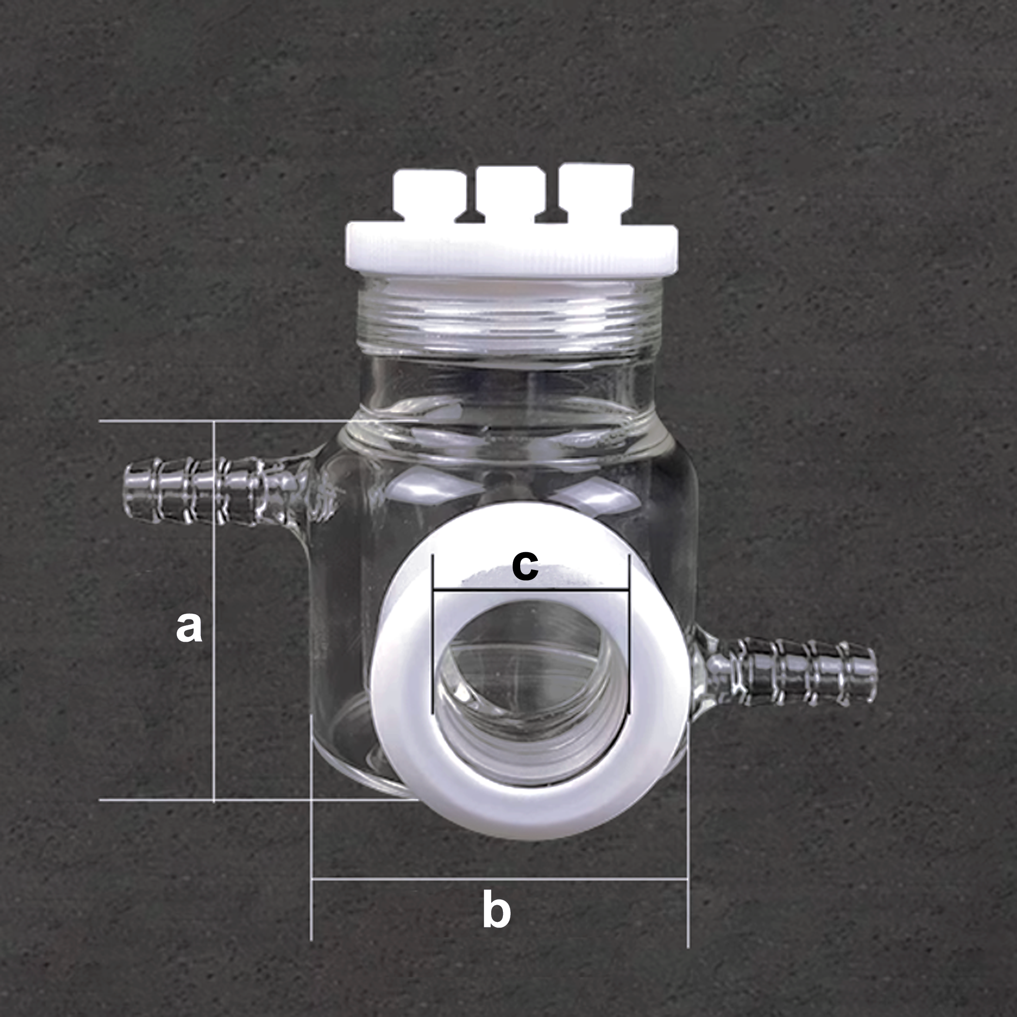 Borosilicate glass Optical Electrochemical Cell with Water Bath, Sealed/Unsealed