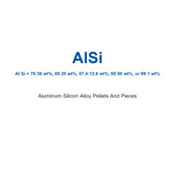 Aluminum Silicon Alloy (AlSi) Pellets And Pieces, 99.99%-99.999% Purity (Request Current Price)