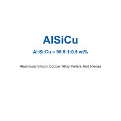Aluminum Silicon Copper Alloy (AlSiCu) Pellets And Pieces, 99.999% Purity (Request Current Price)