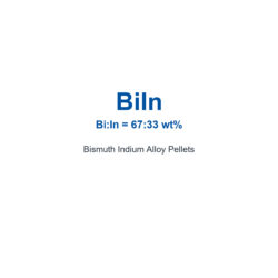 Bismuth Indium Alloy (BiIn) Pellets, 99.9% Purity (Request Current Price)