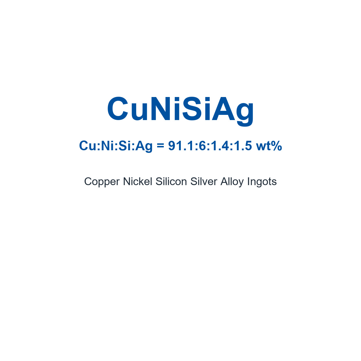 Copper Nickel Silicon Alloy (CuNiSi) Ingots, 99.99% Purity (Request Current Price) - Image 2