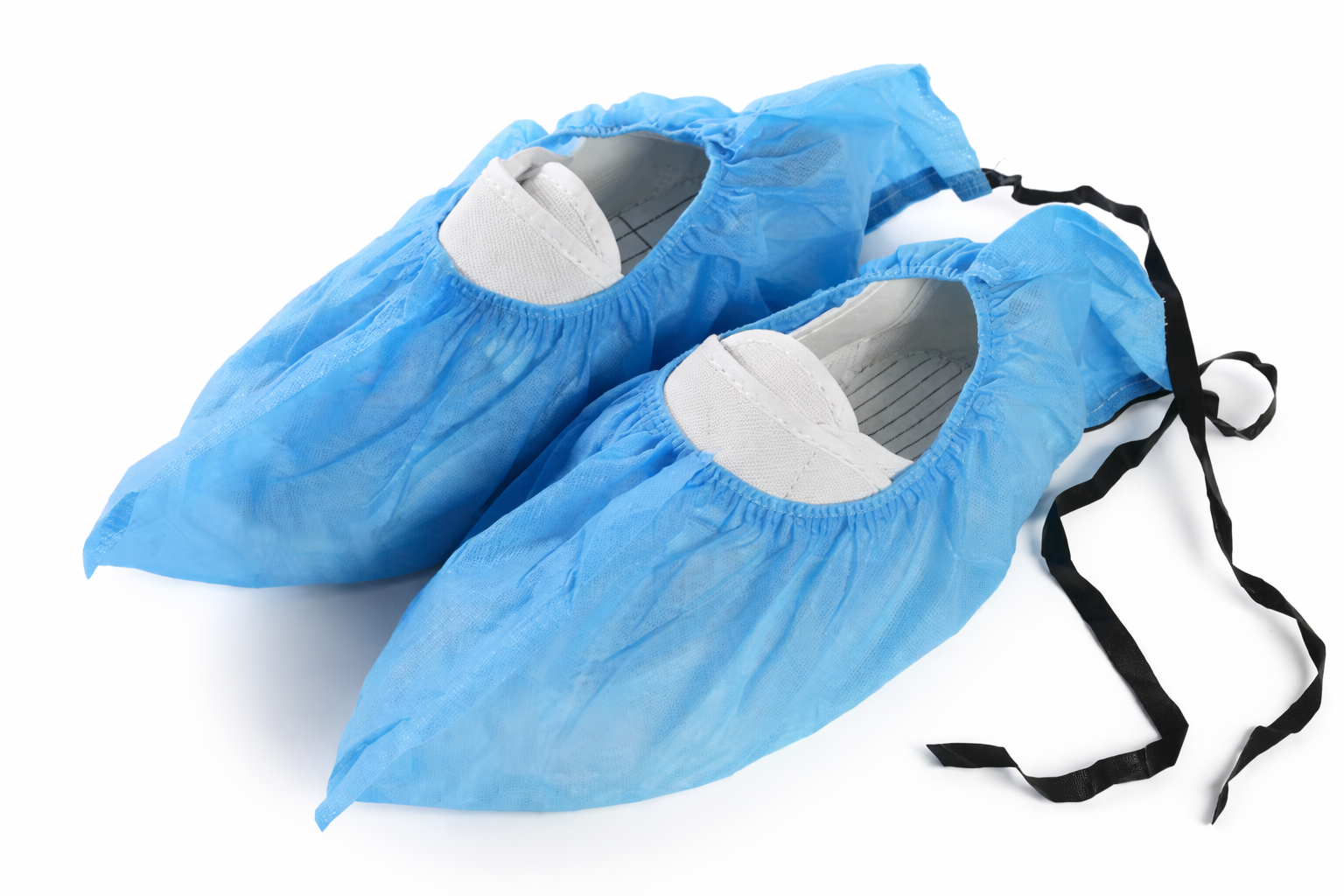 Disposable ESD Shoe Covers with Conductive Grounding Strip, Non-Woven Polypropylene