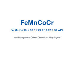 Iron Manganese Cobalt Chromium Alloy (FeMnCoCr) Ingots, 99.5% Purity (Request Current Price)