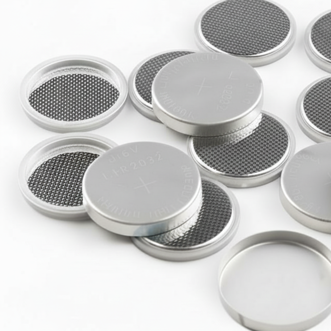 CR/LIR2032 Aluminum-Coated Coin Cell Case (60 Sets/Pack)