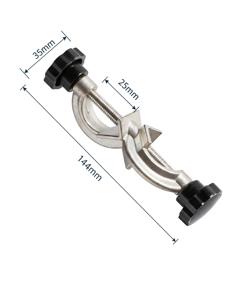 Lab Stand Bosshead Clamp Holder, Right Angle, 2-Pack - Image 2
