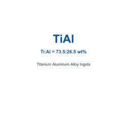 Titanium Aluminum Alloy (TiAl) Ingots, 99.9% Purity (Request Current Price)