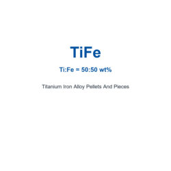 Titanium Iron Alloy (TiFe) Pellets And Pieces, 99.9% Purity (Request Current Price)