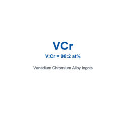 Vanadium Chromium Alloy (VCr) Ingots, 99.9% Purity (Request Current Price)